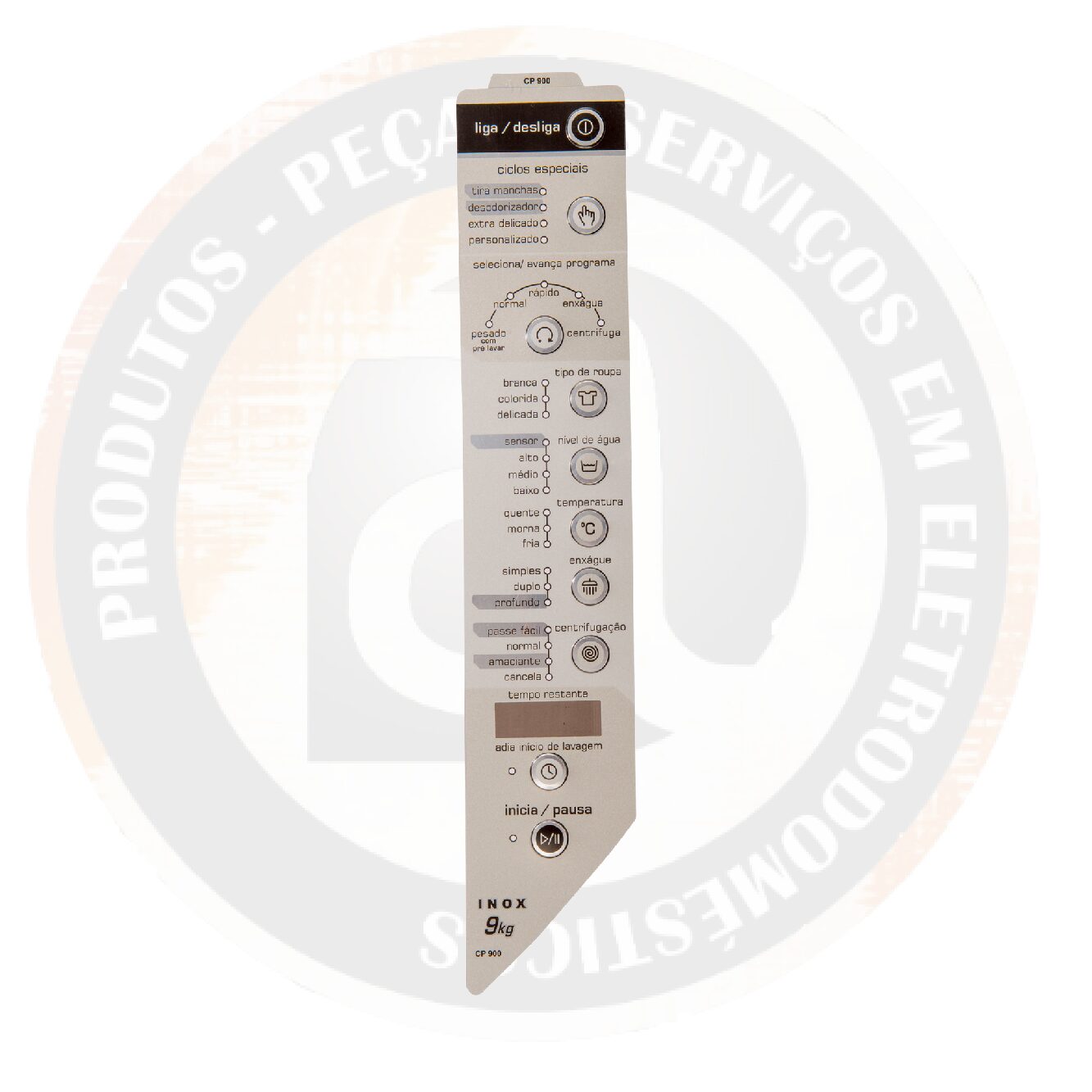 Adesivo / Painel Decorativo Brastemp 9Kg Tira Mancha Sense Inox