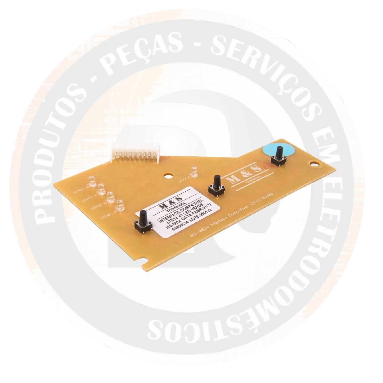 Placa Interface Liga/Desliga – Electrolux LTE12 Versão 1