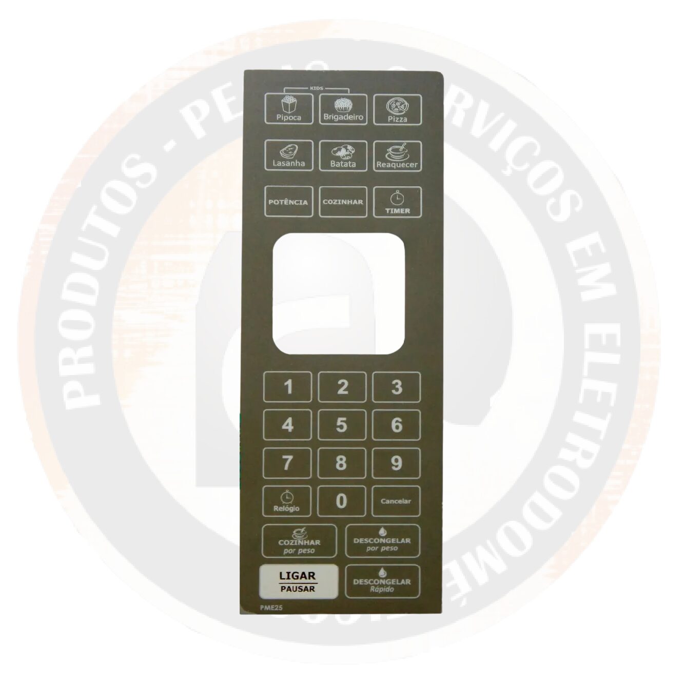 Membrana / Teclado – Micro-ondas Philco PME25 Cinza Fosco