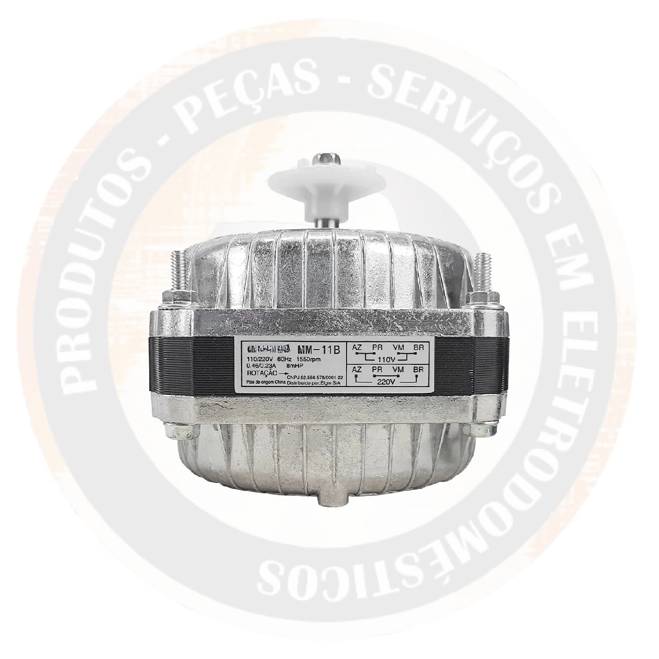 Micro Motor 1/40 Pequeno Bivolt – Condensadora / Freezer (Similar)