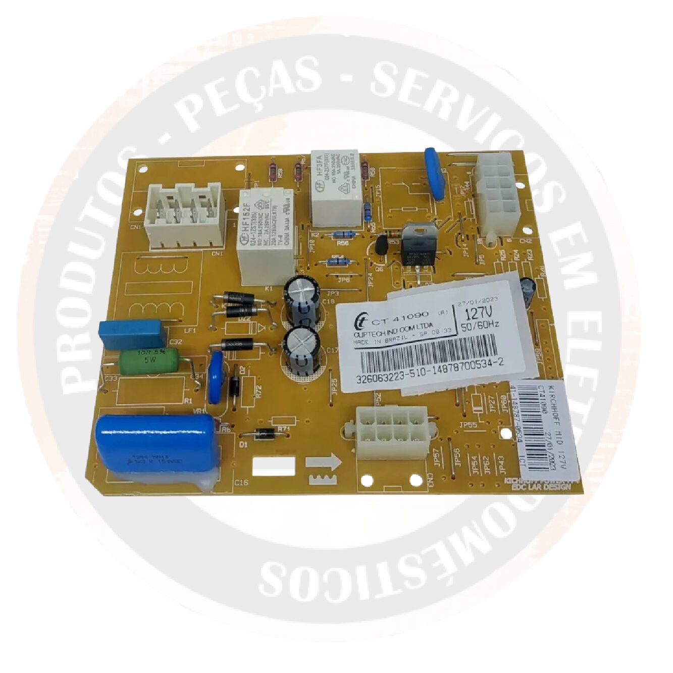 Módulo de Potência / Placa 127V – Refrigerador Brastemp (Original)