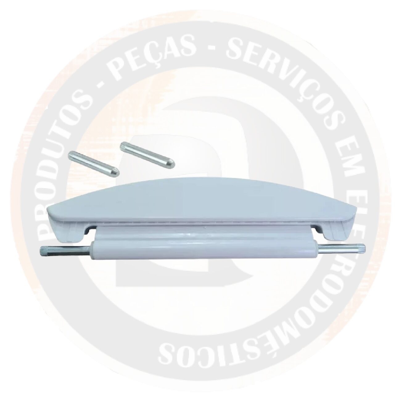 Dobradiça Plástica Branca Para Tampa Móvel- Brastemp