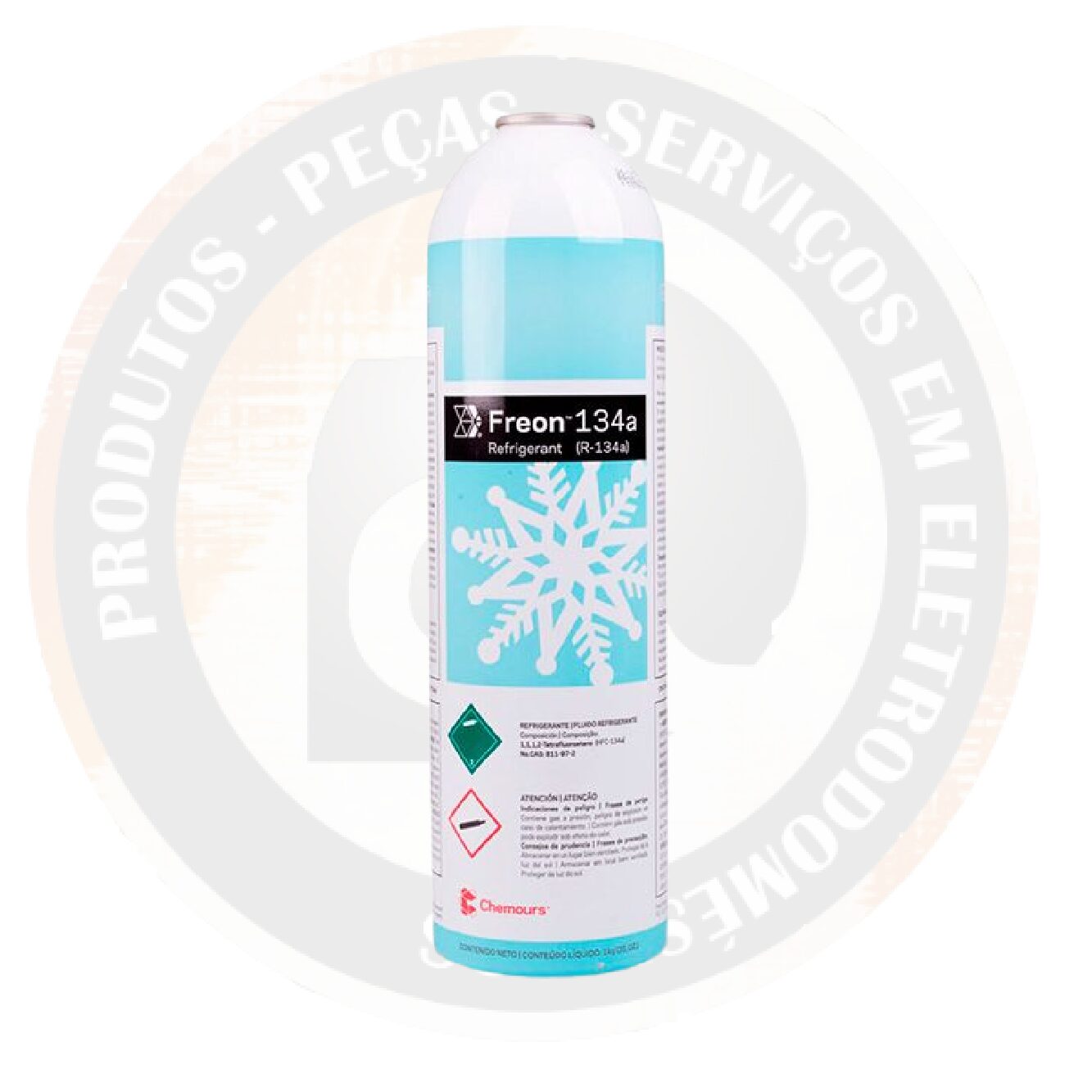 Cartucho Gás R134a ONU3159 DuPont 1Kg