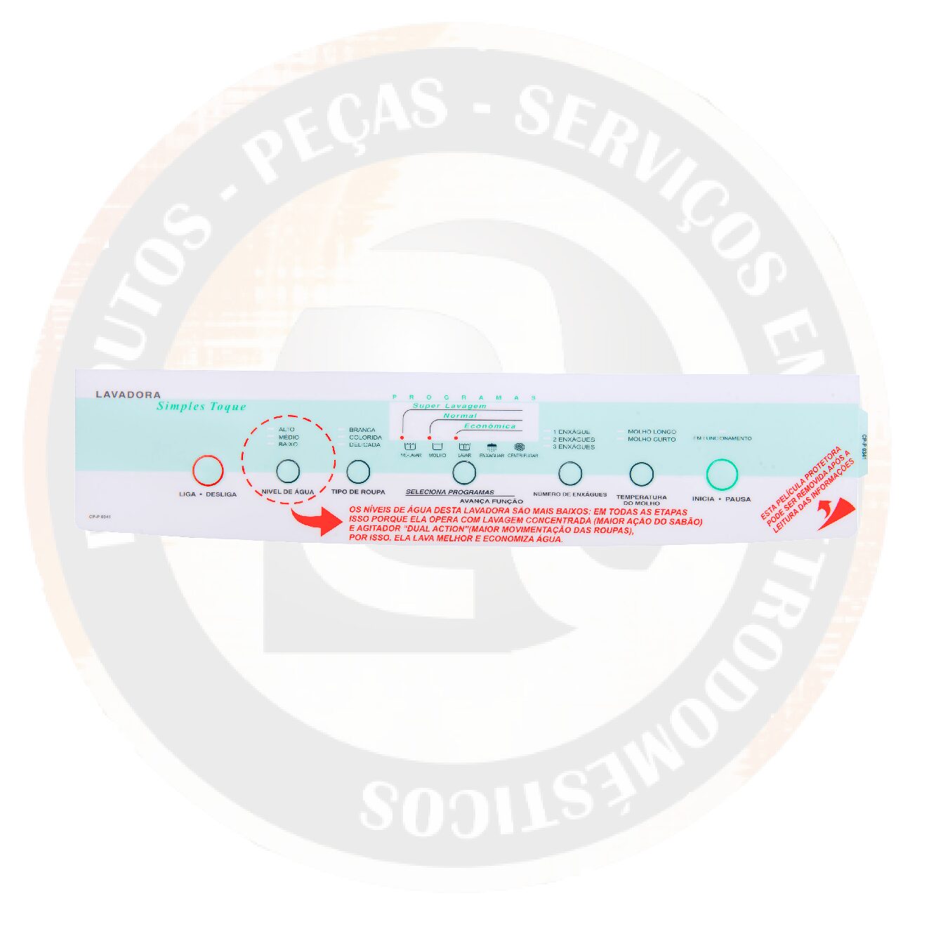 Adesivo / Painel Decorativo Brastemp BWF22A