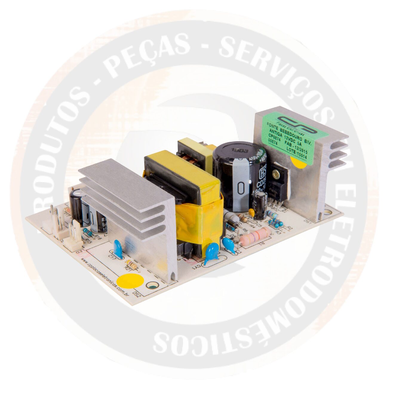 Placa Bebedouro Antigo 5A 12V Bivolt (Uso com Termostato)