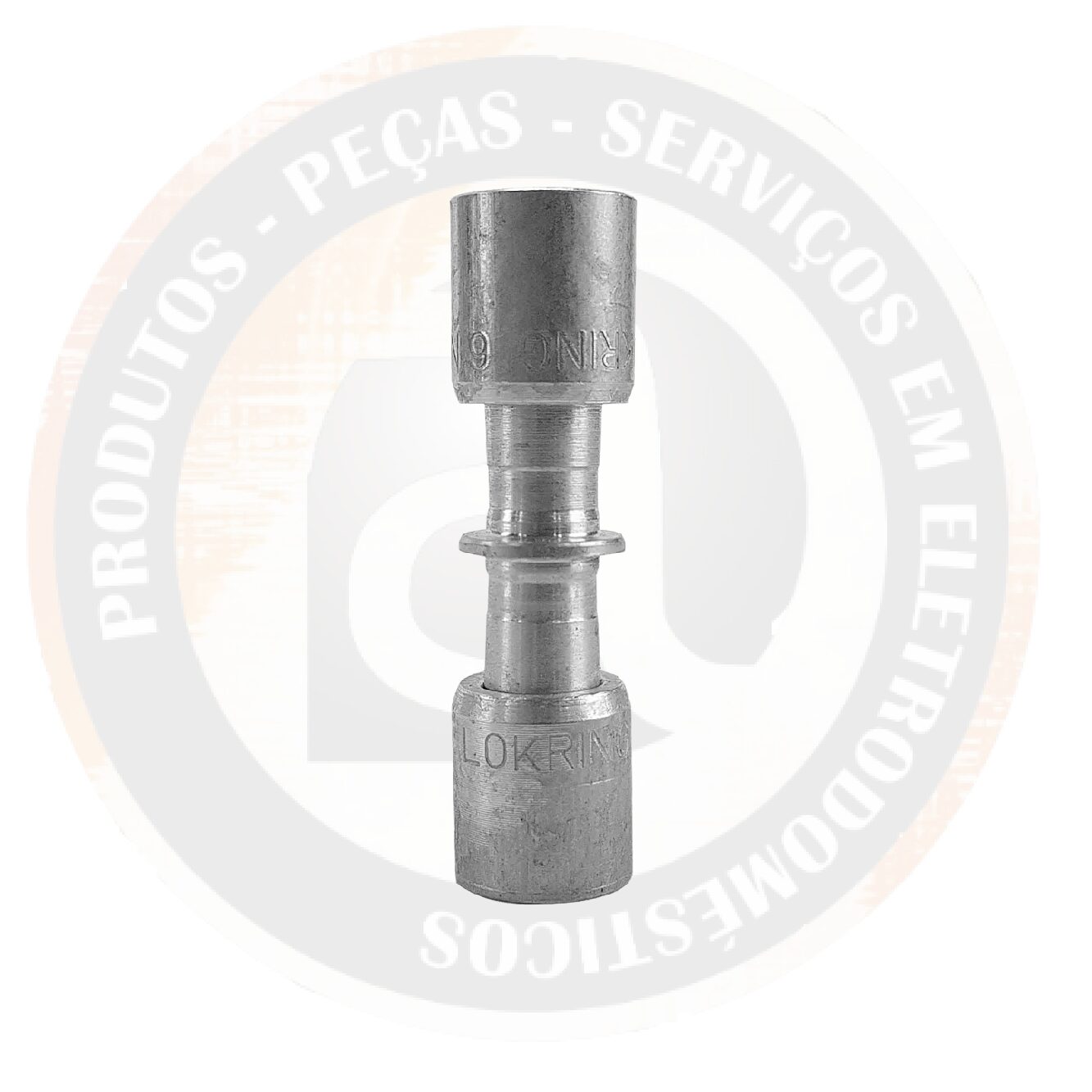 União / Conexão Lokring 1/4 X 1/4 Alumínio