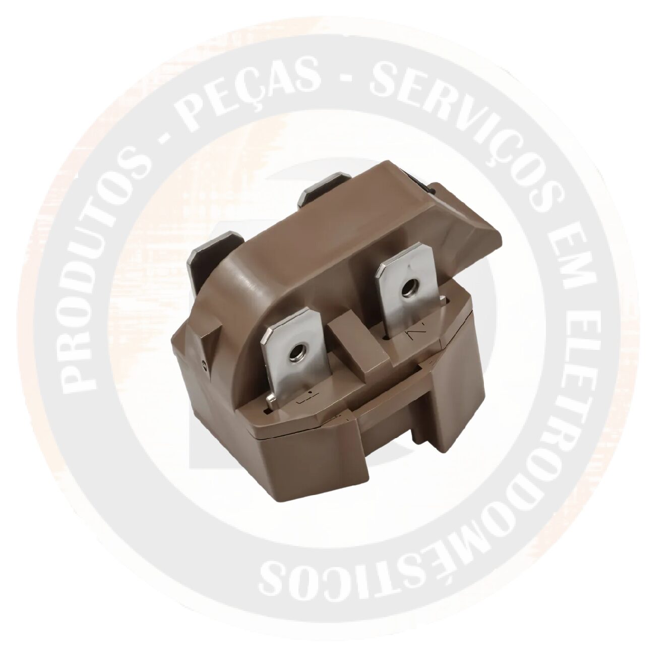 Relé PTC 1/10 A 1/3 4 Terminais Bivolt (Marrom)