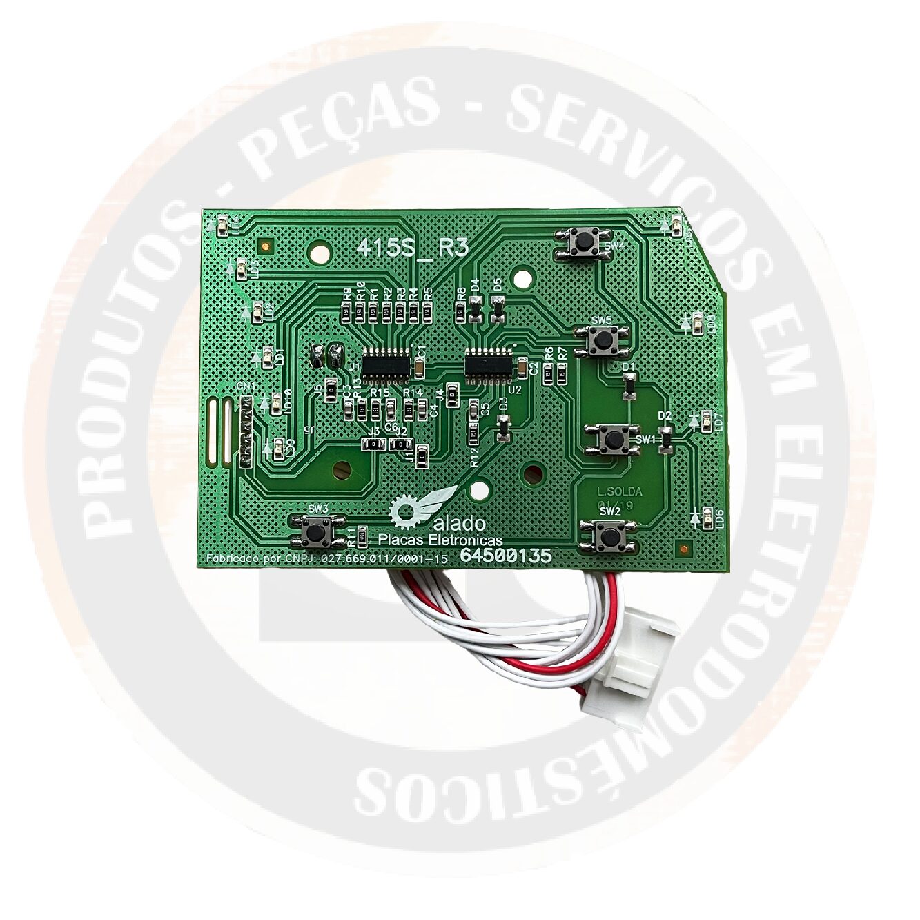 Placa Interface Liga / Desliga Bivolt Led Verde – Electrolux