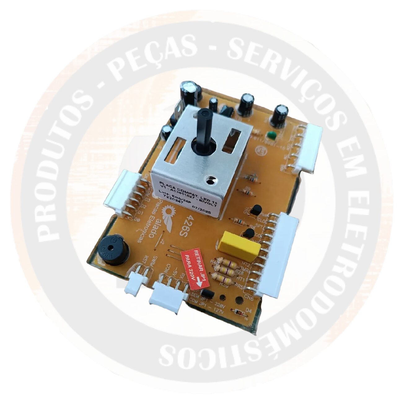 Placa De Potência Com Seletora Bivolt – Similar Electrolux LED15 Versão 1